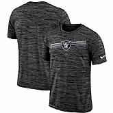 Oakland Raiders Nike Sideline Velocity Performance T-Shirt Heathered Black,baseball caps,new era cap wholesale,wholesale hats